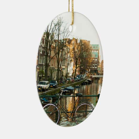 Amsterdam Bicicle Keramik Ornament (Rechts)