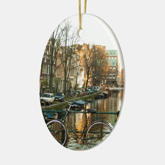 Amsterdam Bicicle Keramik Ornament (Links)