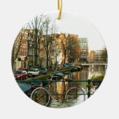 Amsterdam Bicicle Keramik Ornament (Vorne)