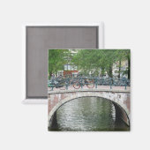 Amsterdam Bicycles Bridge Kühlschrankmagnet (Vorderseite/Rückseite)