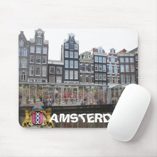 Amsterdam-Blumen-Markt Bloemenmarkt Mousepad (Mit Mouse)