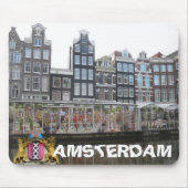 Amsterdam-Blumen-Markt Bloemenmarkt Mousepad (Vorne)
