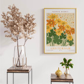 Amsterdam Blumenmarkt Botanisch Poster