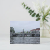 Amsterdam Bridge Foto Postcard Postkarte (Stehend Vorderseite)