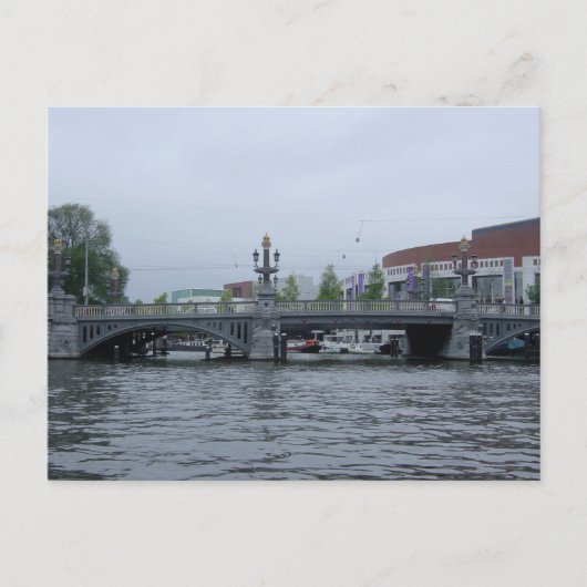 Amsterdam Bridge Foto Postcard Postkarte (Vorderseite)