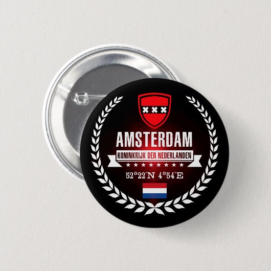 Amsterdam Button (Vorne & Hinten)