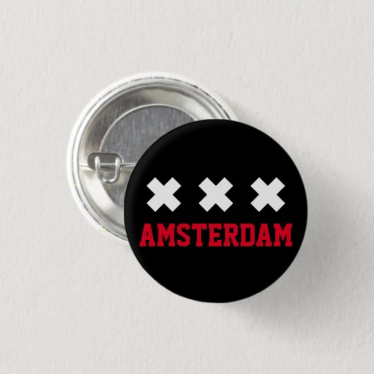 Amsterdam Button (Vorne & Hinten)
