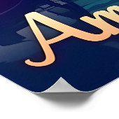 Amsterdam by Night Poster (Ecke)