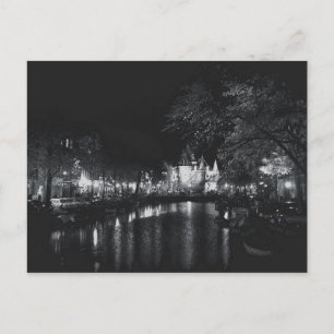 Amsterdam by Night Postkarte