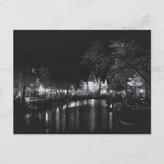 Amsterdam by Night Postkarte (Vorderseite)