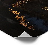 Amsterdam Canal Abend Night Glow Foto Poster (Ecke)