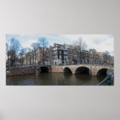 Amsterdam Canal Bridges Foto Poster (Vorne)