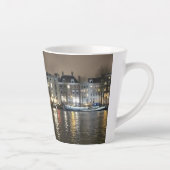 Amsterdam, Canal by Night Latte Tasse (Rechts)
