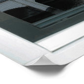 Amsterdam Canal Cityscape Fake Window View Poster (Ecke)