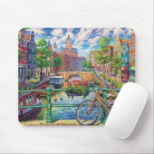 Amsterdam Canal Fine Art Mousepad (Mit Mouse)