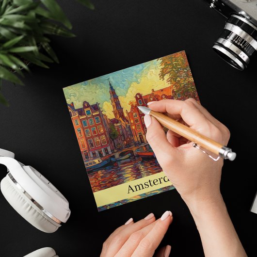 Amsterdam Canal House van Gogh Stil, anpassbar