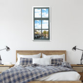 Amsterdam Canal House Window View Leinwanddruck (Insitu (Schlafzimmer))