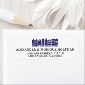 Amsterdam Canal Houses Dutch Blue Rücksendeadresse (Insitu)