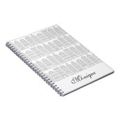 Amsterdam Canal Houses Dutch Personalisiert Silver Notizblock (Rechte Seite)