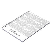 Amsterdam Canal Houses Dutch Personalisiert Silver Notizblock (Linke Seite)