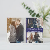 Amsterdam Canal Houses Dutch Save the Date Card Einladung (Stehend Vorderseite)