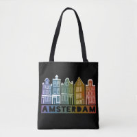 Amsterdam Canal Houses Dutch Village farbenfroh
