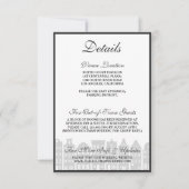 Amsterdam Canal Houses Dutch Wedding Details Card Einladung (Vorderseite)