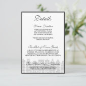 Amsterdam Canal Houses Dutch Wedding Details Card Einladung (Stehend Vorderseite)