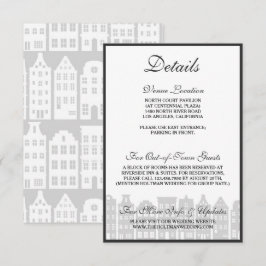 Amsterdam Canal Houses Dutch Wedding Details Card Einladung