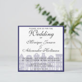 Amsterdam Canal Houses Dutch Wedding Einladung (Stehend Vorderseite)