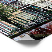 Amsterdam Canal Houses Foto Poster (Ecke)