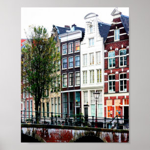 Amsterdam Canal Houses Foto Poster