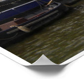 Amsterdam Canal Houses Foto Poster (Ecke)