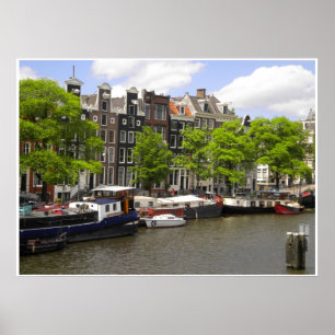 Amsterdam Canal Houses Foto Poster