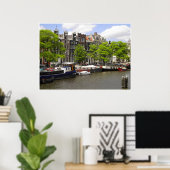 Amsterdam Canal Houses Foto Poster (Heimbüro)