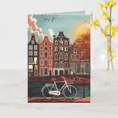 Amsterdam Canal Houses Karte (Gelbe Blume)