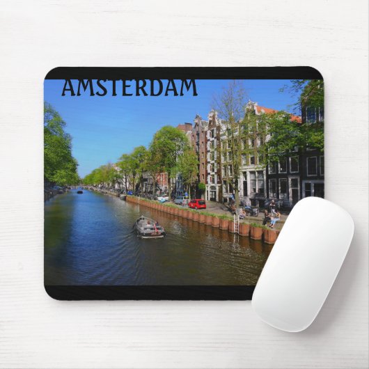 Amsterdam Canal Mousepad (Mit Mouse)