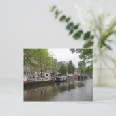 Amsterdam Canal Postcard Postkarte (Stehend Vorderseite)