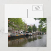Amsterdam Canal Postcard Postkarte (Vorne/Hinten)