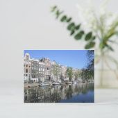 Amsterdam Canal Postcard Postkarte (Stehend Vorderseite)