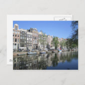 Amsterdam Canal Postcard Postkarte (Vorne/Hinten)