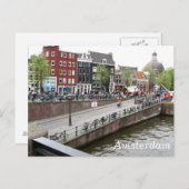 Amsterdam Canal Postcard Postkarte (Vorne/Hinten)