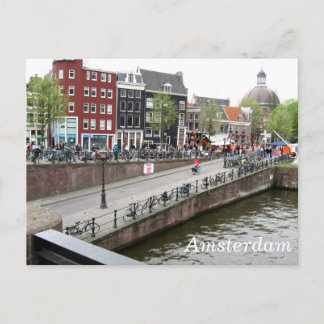 Amsterdam Canal Postcard Postkarte