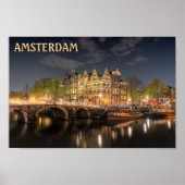 Amsterdam Canal Poster (Vorne)