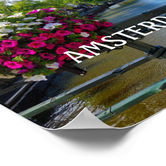 Amsterdam Canal Poster (Ecke)
