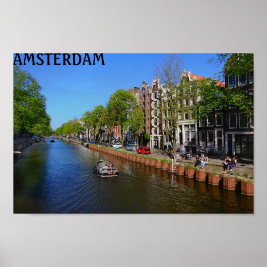 Amsterdam Canal Poster (Vorne)