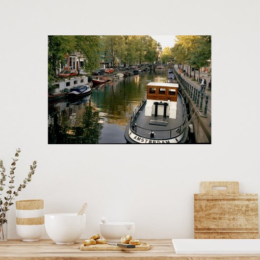 Amsterdam Canal Poster (Küche)