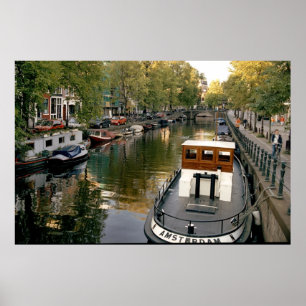 Amsterdam Canal Poster
