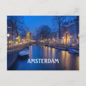 Amsterdam Canal Postkarte (Vorderseite)