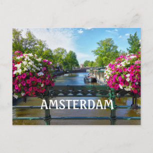 Amsterdam Canal Postkarte